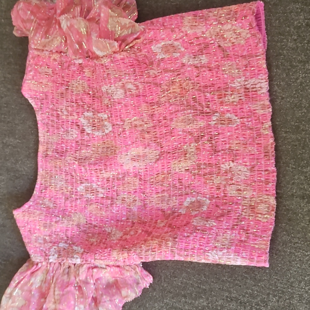 Tularosa Pink Ruffled Top - Picture 5 of 5